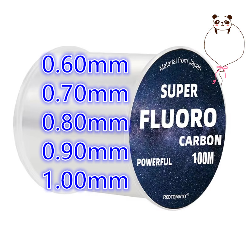 Fluorocarbon Line - 100M Big Size Fluorocarbon Vislijn 0.12mm-1.0mm