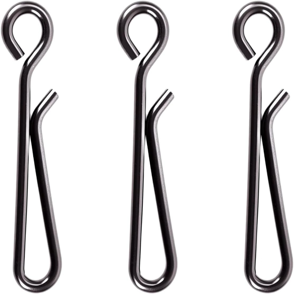 Saltwater Line - 100 Stuks Rvs Vissen Snap Clips