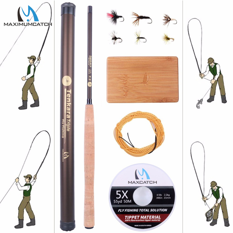 Fishing Line Box - Maximumcatch 9-13FT V-Tenkara Staaf Outfit IM10/36T