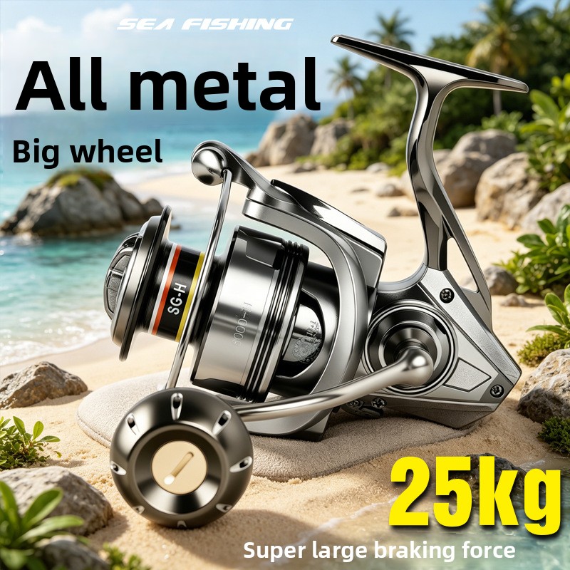Ice Fishing Line - Premium volledig metalen spinhengels geschikt voor