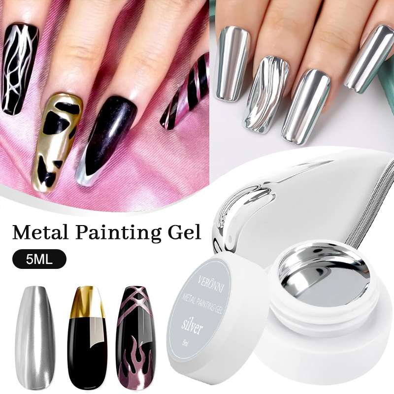 Copolymer Line - Metallic Painting Gel Chroom Goud Zilver