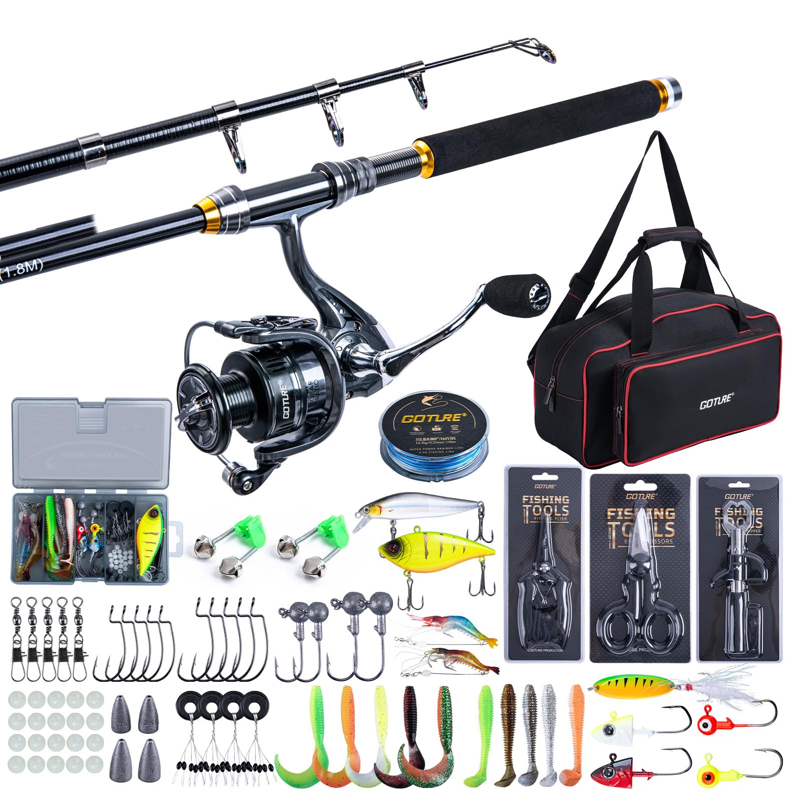Fishing Line Spooler - Goture Vissen Telescopische Hengel en Reel