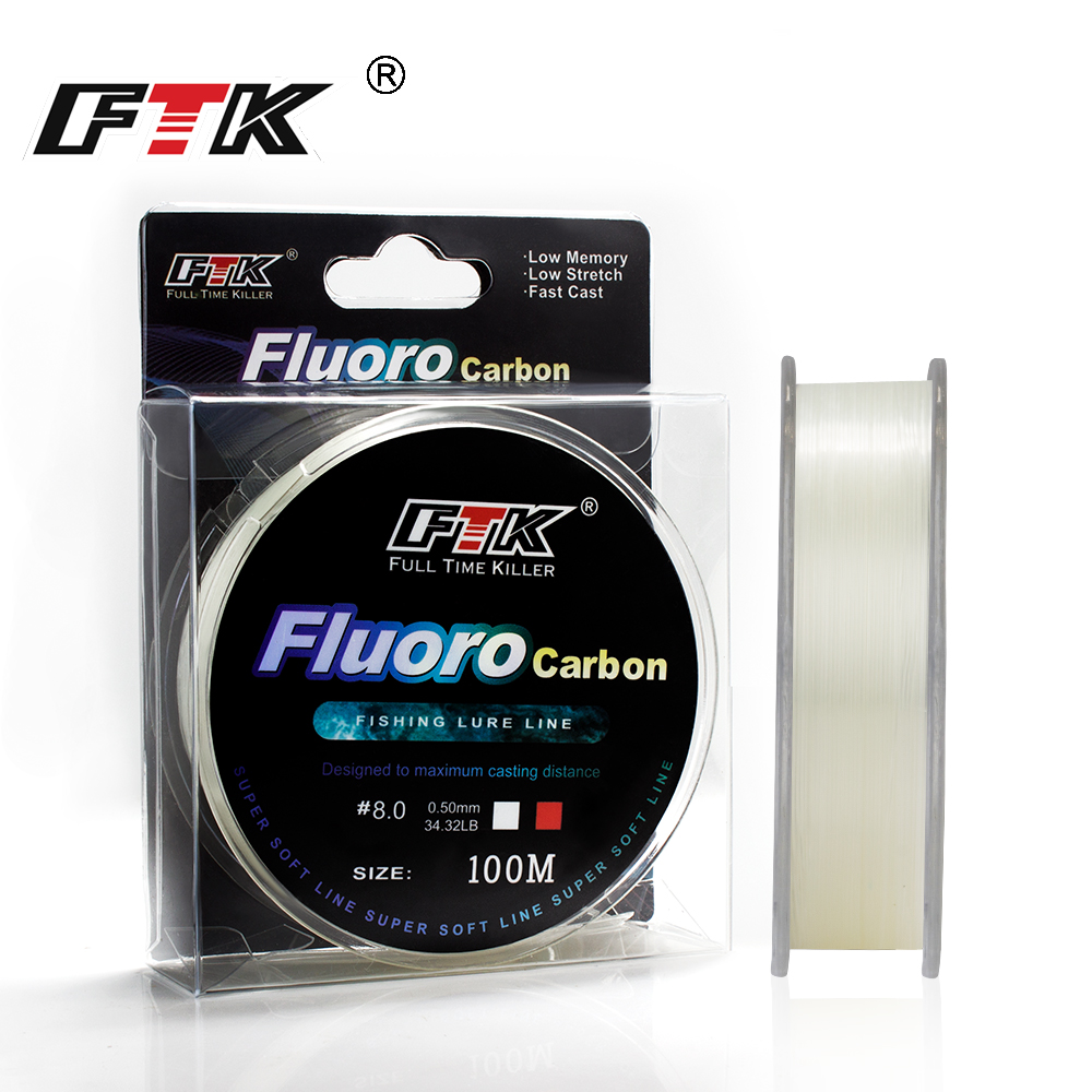 FTK 100m 4.13-34.32LB Fluoroca - Fluorocarbon Line recensie en prijs