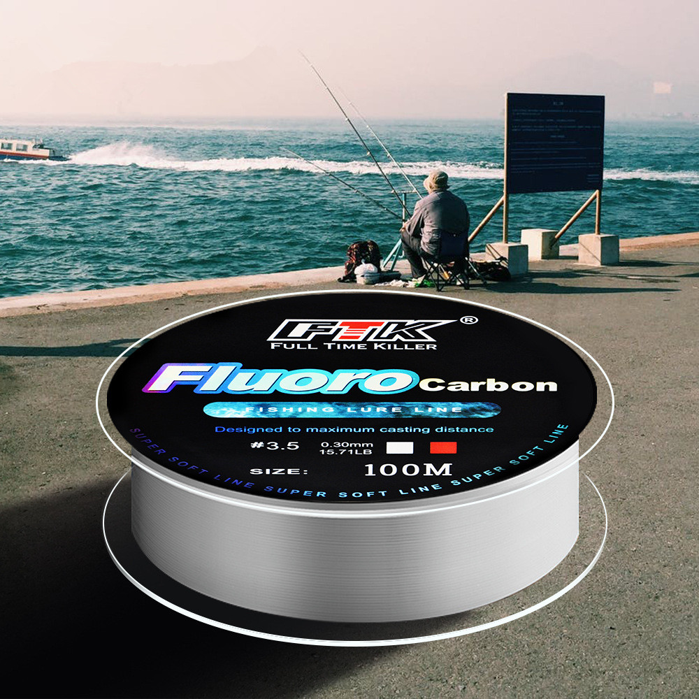 100 m fluorkoolstof aasvislijn - Fluorocarbon Line recensie en prijs