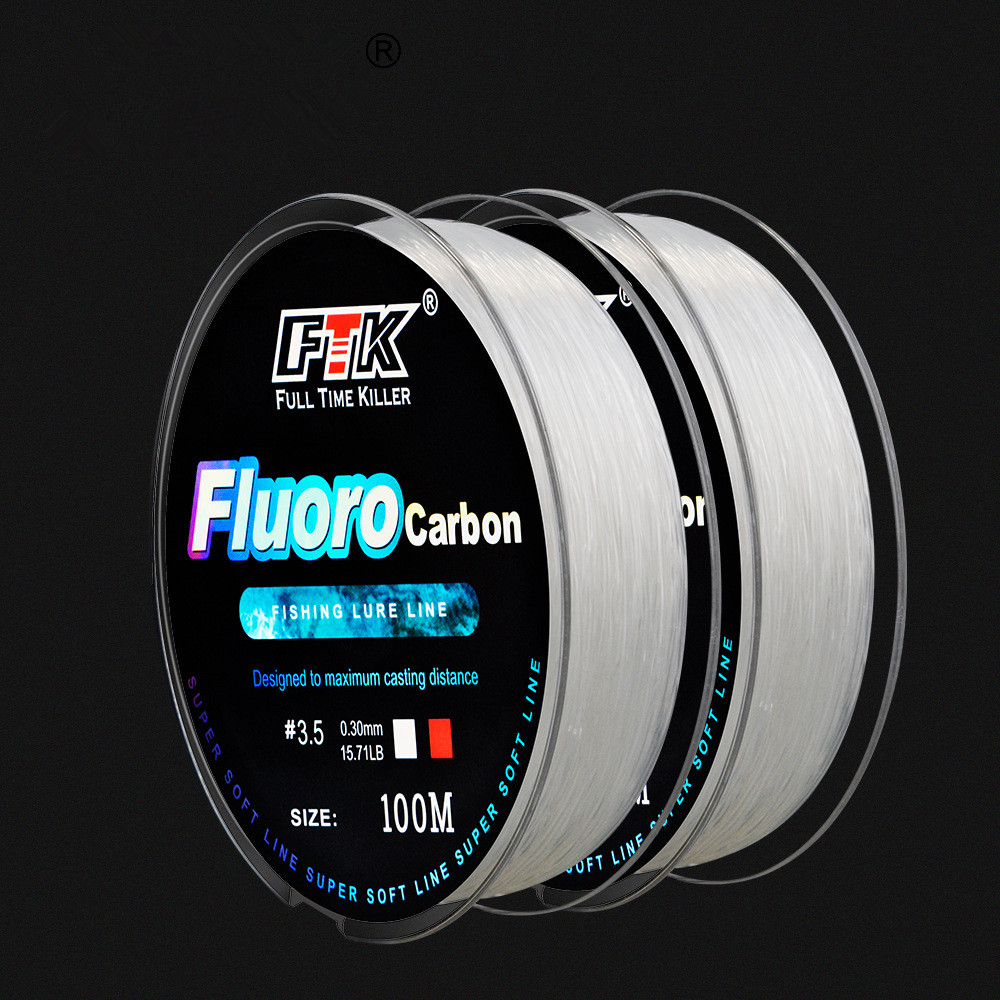 100 m fluorkoolstof aasvislijn - Fluorocarbon Line recensie en prijs